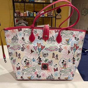 Dooney and Bourke Disney sketch large tote bag